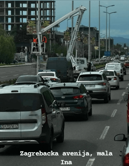 Kamera Zagrebačka avenija kod male INE